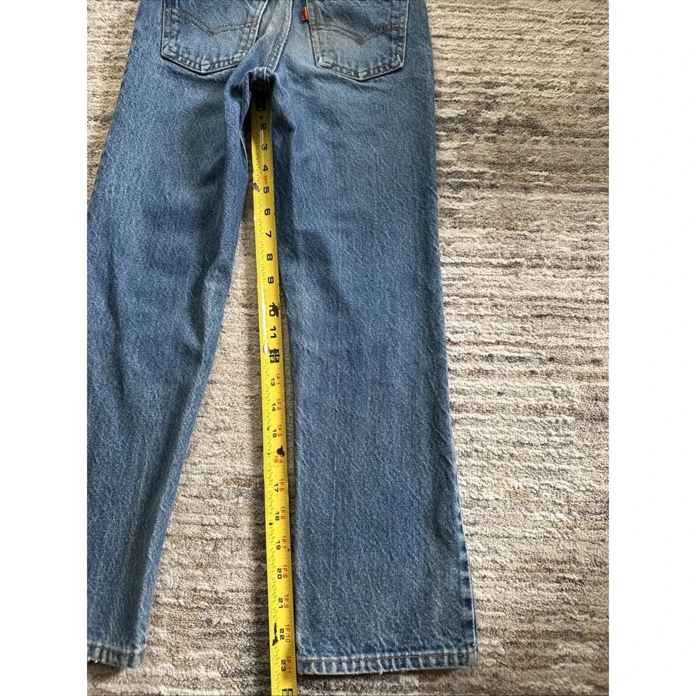 Levis Vintage ORANGE TAB Jeans Boys Blue Size 10(Fit22x23)Rare Straight Leg 1997